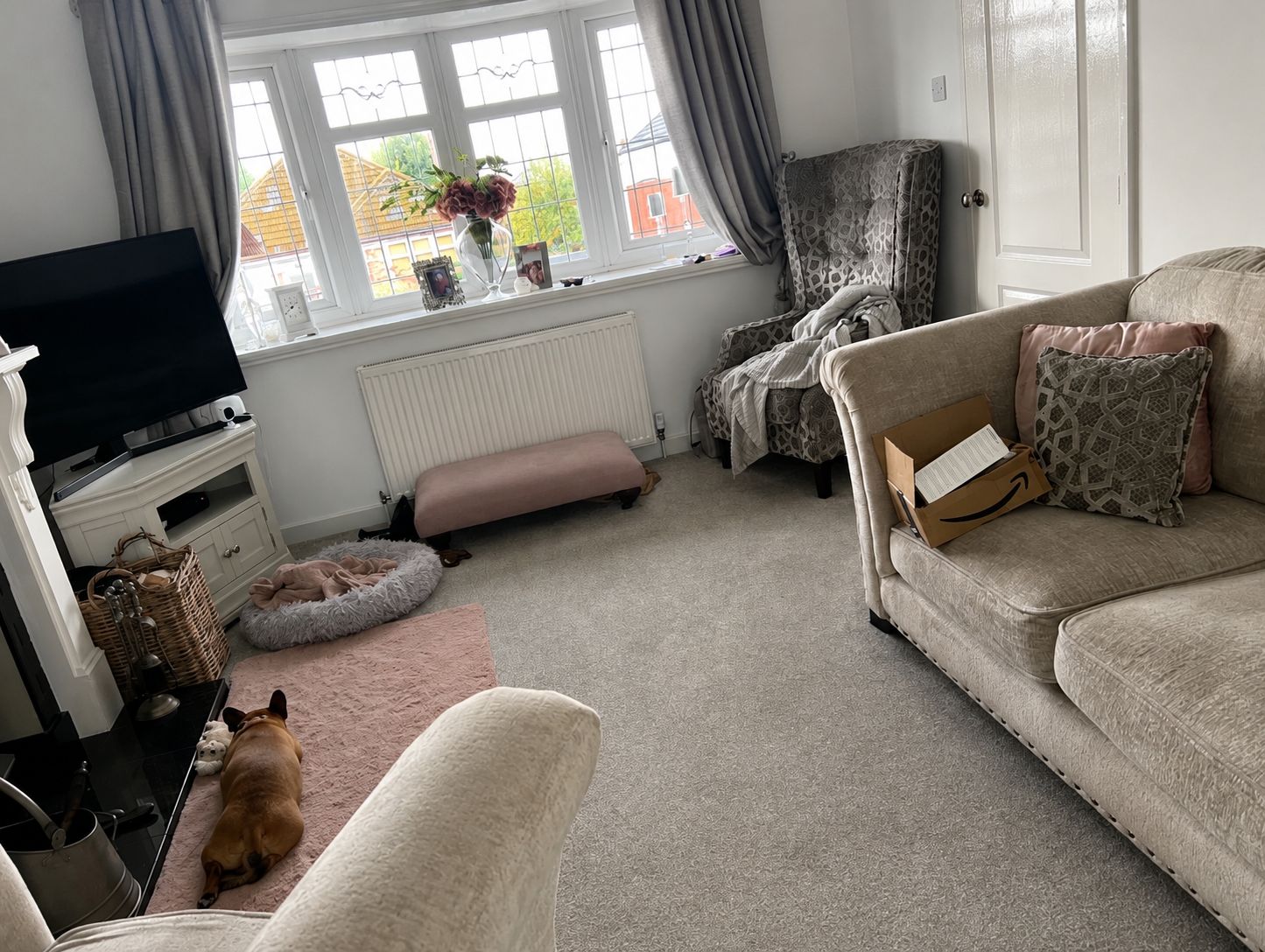 Living room reset before